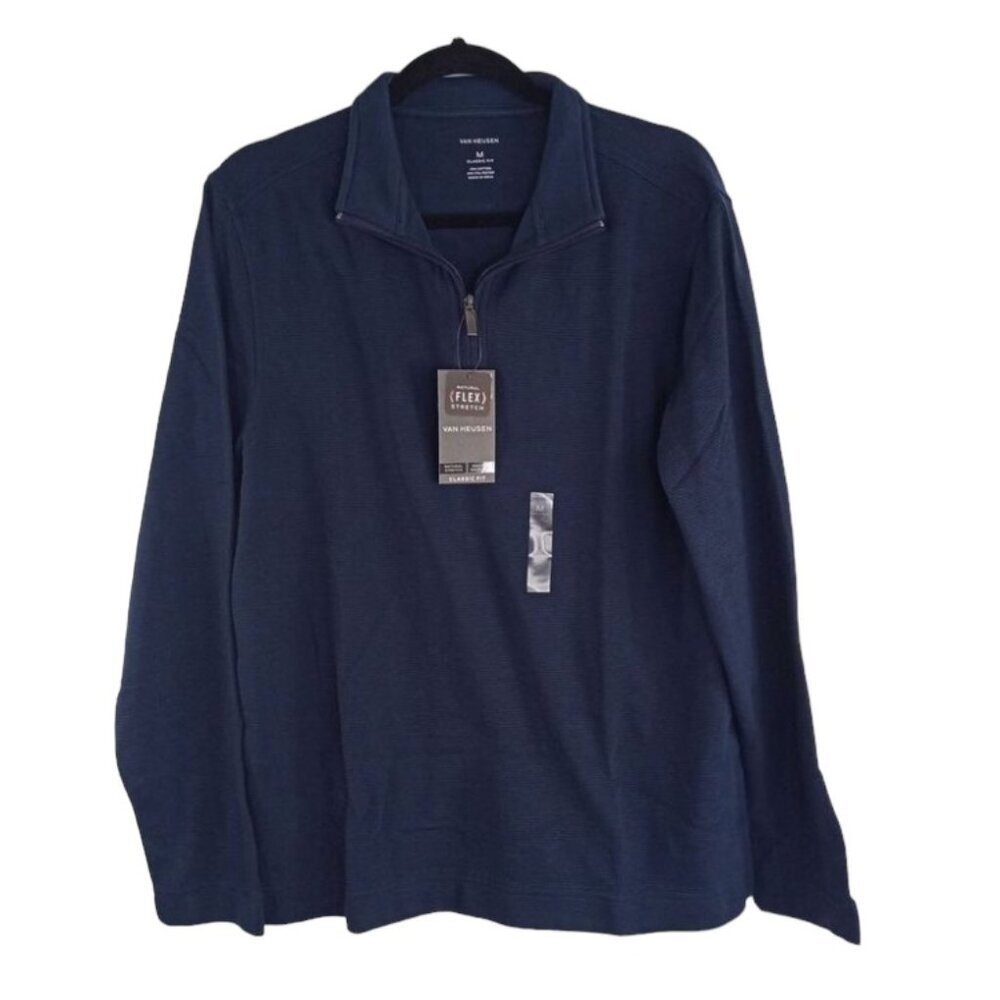 Van Heusen Sweater Mens 1/4 Zip Pullover Cruise Vacation Everyday Classic Fit